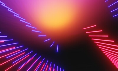 3d illustration rendering,gaming gamer background abstract wallpaper,cyberpunk style metaverse scifi game, neon glow of stage scene pedestal room