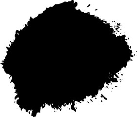 Fototapeta premium png black abstract ink grunge splash texture.