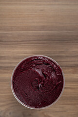 Brazilian Frozen Açai Berry. Top view