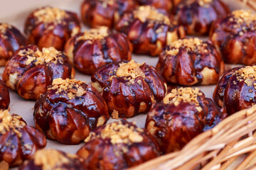 Eclairs filled with whipped cream