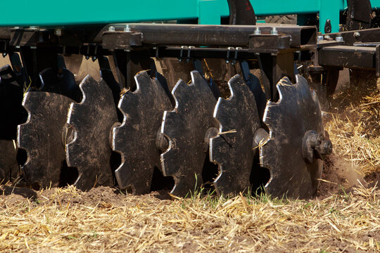 disc harrow close-up