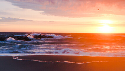 Fototapeta premium sunrise on the beach