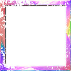 Grunge frame, transparent frame where you can put whatever you want.	