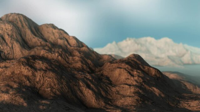 Canyons Desert 3D Photorealistic Animation 4K