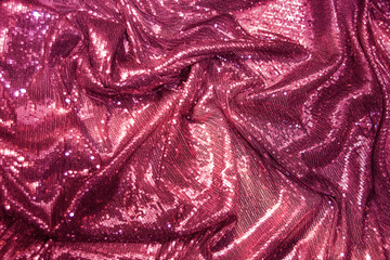 Purple, Pink, magenta, sequins - sparkling sequined textile