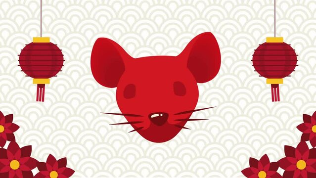 mouse chinese zodiac animal animation