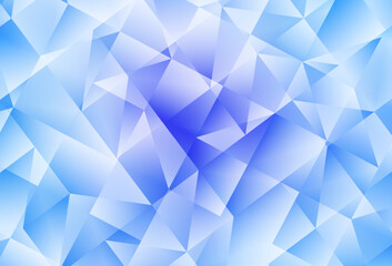 Obraz premium Light Pink, Blue vector abstract polygonal background.