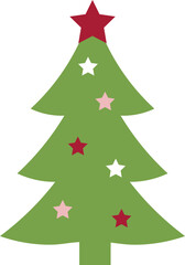 Cute Christmas Holiday Vector Set: Santa Claus, Mrs. Claus, Rudolph, Reindeer, Elves, Penguins, Snowman, Christmas Tree, Wreath, and more holiday elements