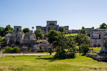 Fototapeta na wymiar Tulum, archeological site in the Riviera Maya, Mexico