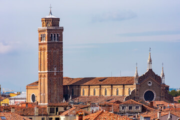 Basilica of Santa Maria Gloriosa dei Frari in Venice, Italy