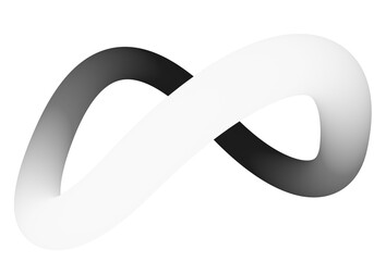 Infinity 3d sign symbol isolated