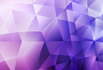 Obraz premium Light Purple, Pink vector polygon abstract background.