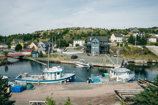 Colorful houses in Brigus, Newfoundland, Canada - sep 2022