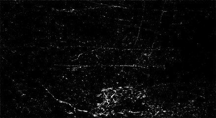 Scratched and Cracked Grunge Urban Background Texture Vector. Dust Overlay Distress Grainy Grungy Effect. Distressed Backdrop Vector Illustration. Isolated Black on White Background. EPS 10.