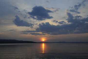 Obraz premium Sonnenuntergang am Bodensee