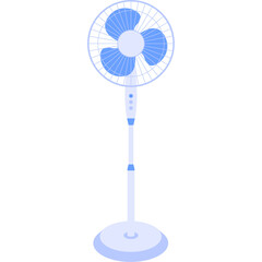 ventilator electric fan cartoon icon. household devices for air cooling and conditioning, climate control