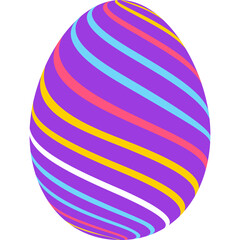 isolated easter egg flat style icon