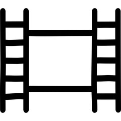 cinema movie film strip line icon