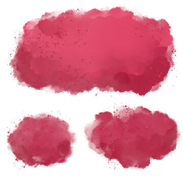 Viva Magenta, Color of the year 2023, Watercolor Dots & Background Collection