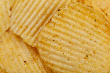 Lots of potato chips, texture