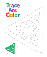 Coloring page with Arrow for kids