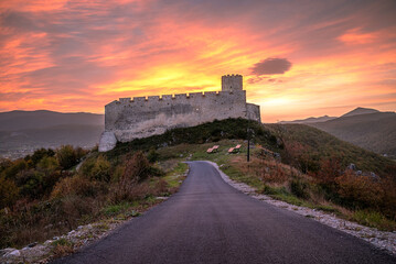 sunrise over the fortress