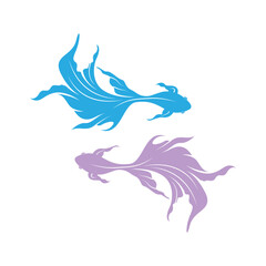 Goldfish icon logo design