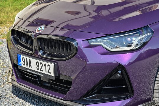 BMW M240i xDrive. Front design. 07-22-2022, Prague, Czech Republic.