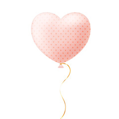 Obraz na płótnie Canvas valentine heart love realistic balloon