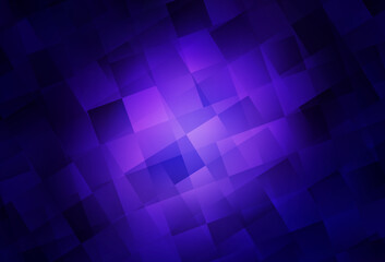 Obraz premium Dark Purple vector texture in rectangular style.