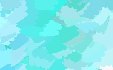 Light Green vector backdrop with memphis shapes.