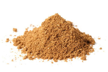 Garam masala, Indian mix of spices, isolated on white