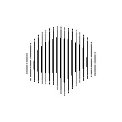 abstract artificial intelligence logo vector design in black and white color