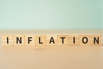 INFLATIONと書かれたブロック