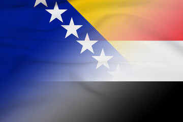 Bosnia and Herzegovina and Sudan official flag international negotiation SDN BIH