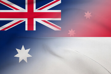 Australia and Monaco government flag transborder contract MCO AUS