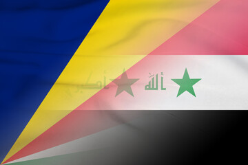Seychelles and Iraq official flag international contract IRQ SYC