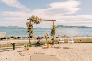 Mariage en bord de mer