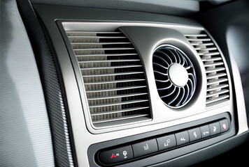 Detailed air conditioning and ventilation in a car. Generative AI