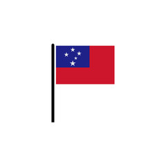 independence day of Samoa icon set vector sign symbol