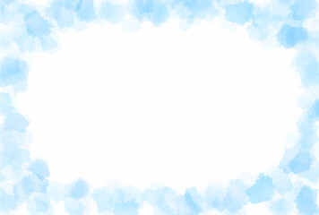 青　和紙　水彩　背景	