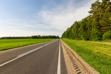 paved road for car traffic