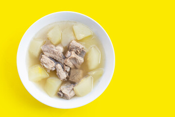 Pork rib soup with winter melon soup