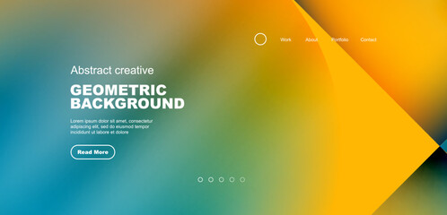 Circles, round shapes and lines with fluid gradients abstract background. Vector illustration for wallpaper, banner, background, leaflet, catalog, cover, flyer