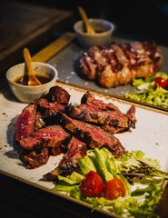 Beef in an Argentinian steakhouse
