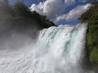 waterfall in the mountains