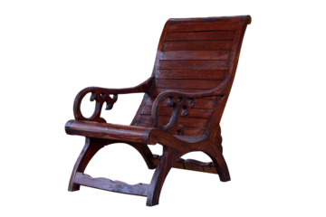 Wooden arm chair.
