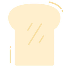 Illustration of a Slice of Bread design Icon