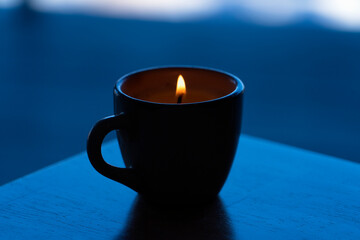 Obraz na płótnie Canvas Espresso Cup Candle