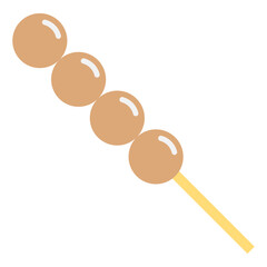 Illustration of Meatball Skewers design Icon